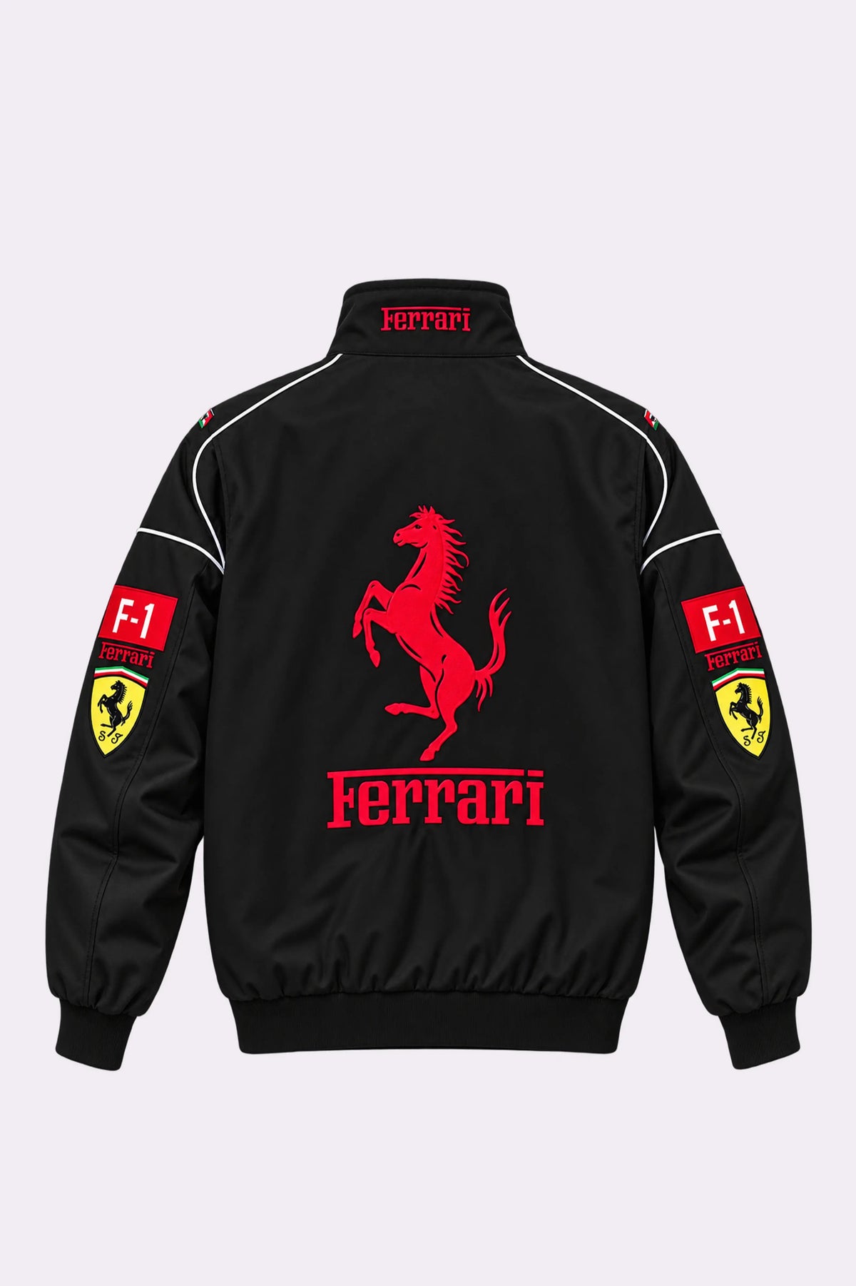 Ferrari F1 Black Racing Jacket