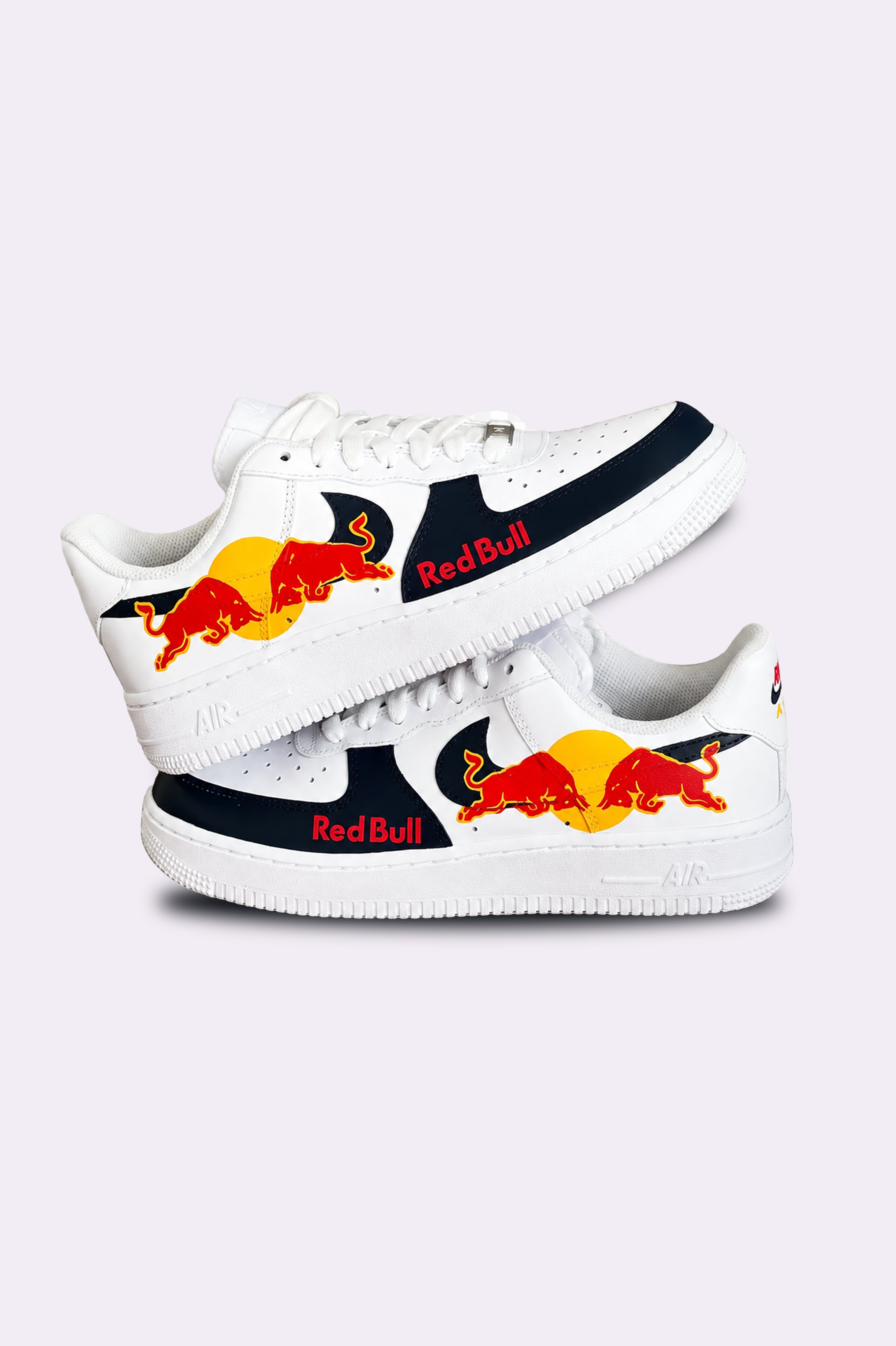 Hand Painted Red Bull AF1 Sneakers