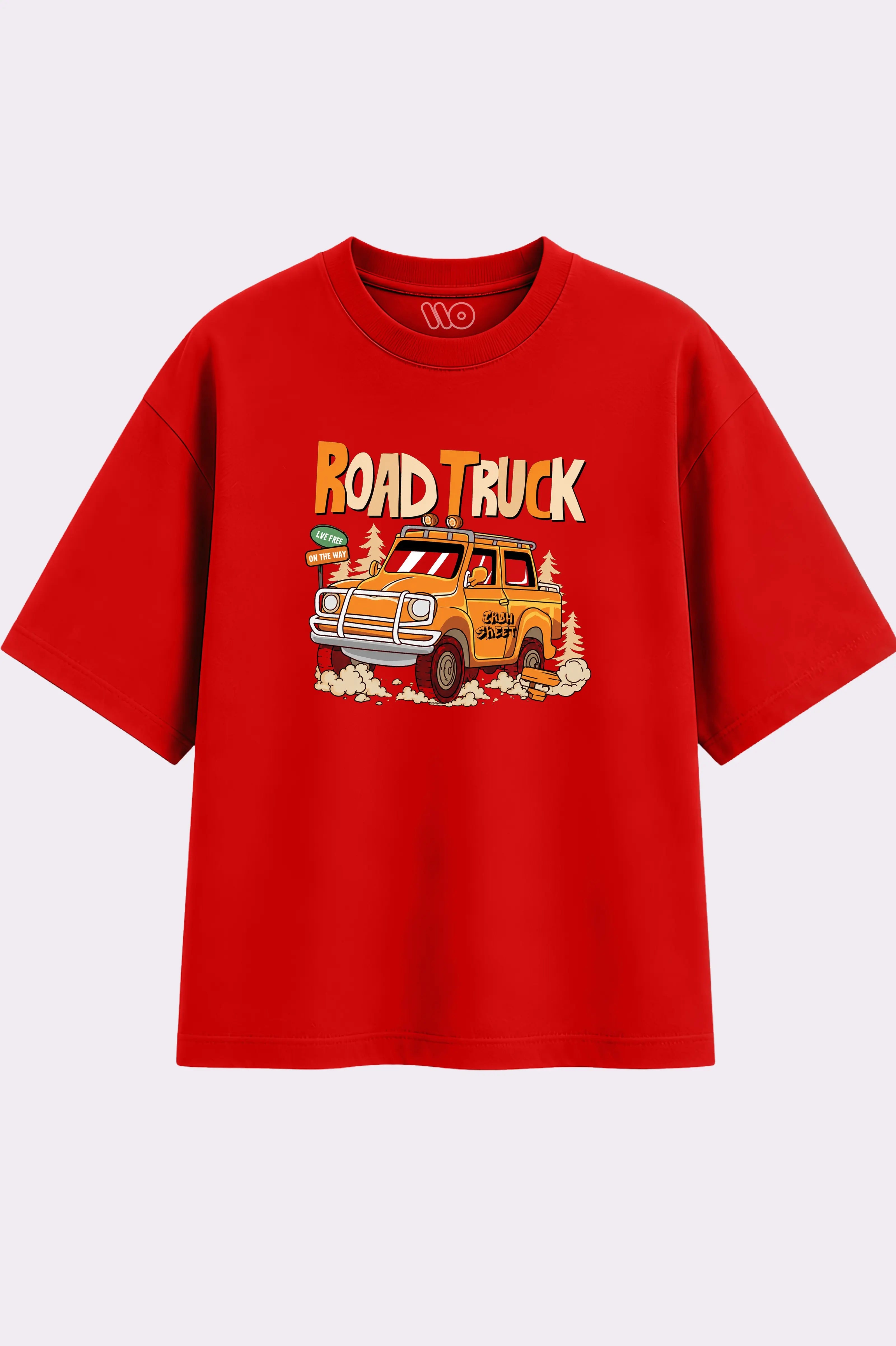 Road Truck Graphic Red T-Shirt