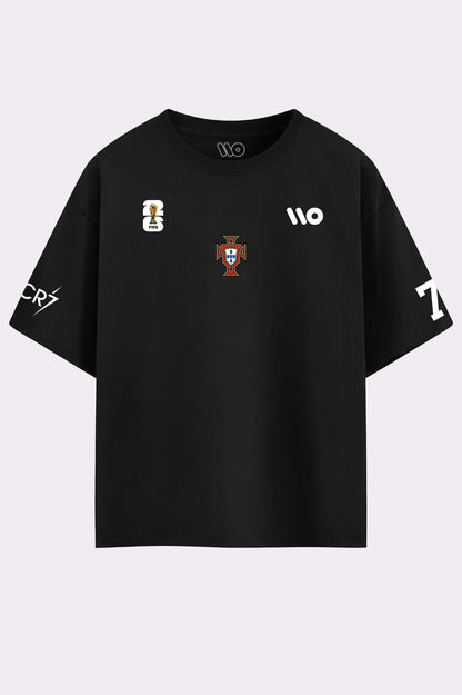 Ronaldo Legend Graphic Black T-Shirt