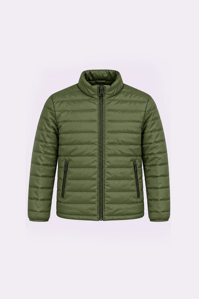 Green Lightweight Puffer Jacket