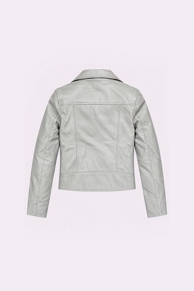 Asymmetric Leather Biker Jacket
