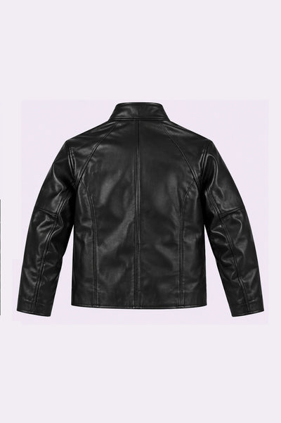Black Leather Moto Jacket