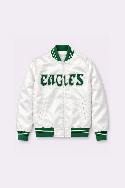 Eagles White Satin Jacket