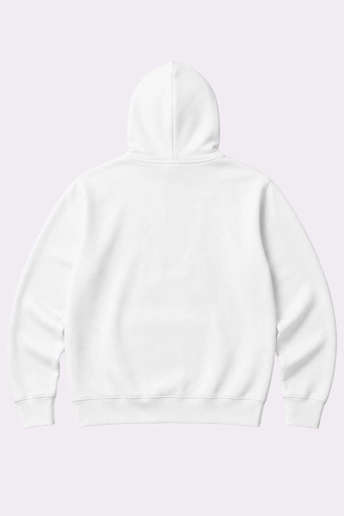Kids Striped White Fleece Hoodie