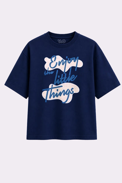 Enjoy the Little Things Navy Blue T-Shirt