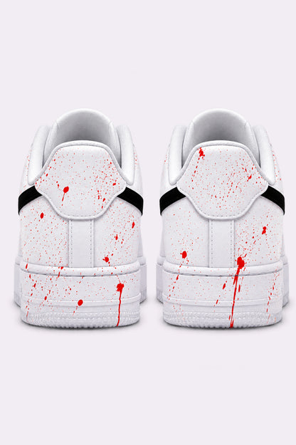 Luffy White Hand-Painted Shoes