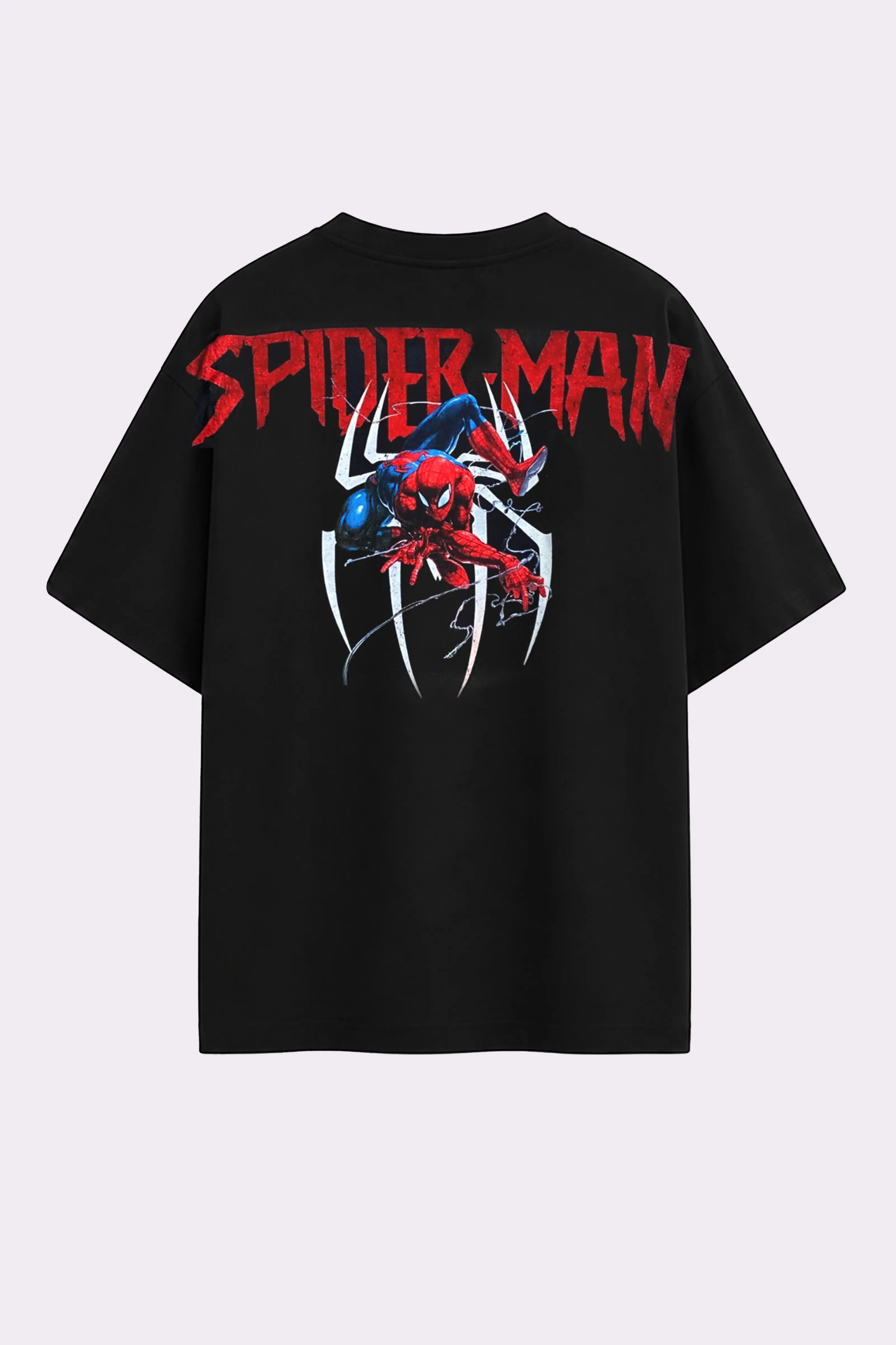 Spider-Man Black Oversized T-Shirt