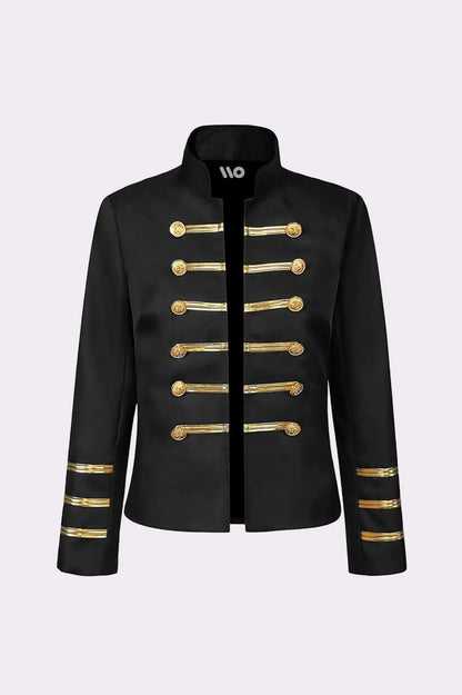 Black Military Parade Jacket