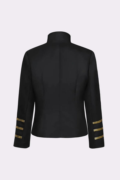 Black Military Parade Jacket