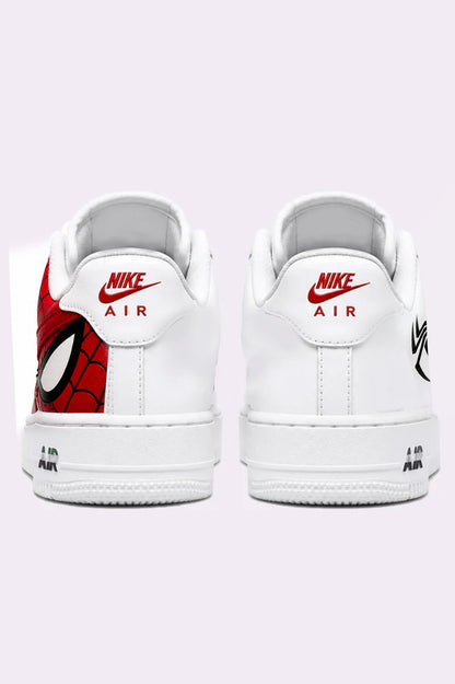 Spiderman Web Hand-Painted Sneakers