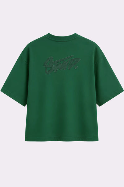 Emerald Green Signature Embroidered T-Shirt
