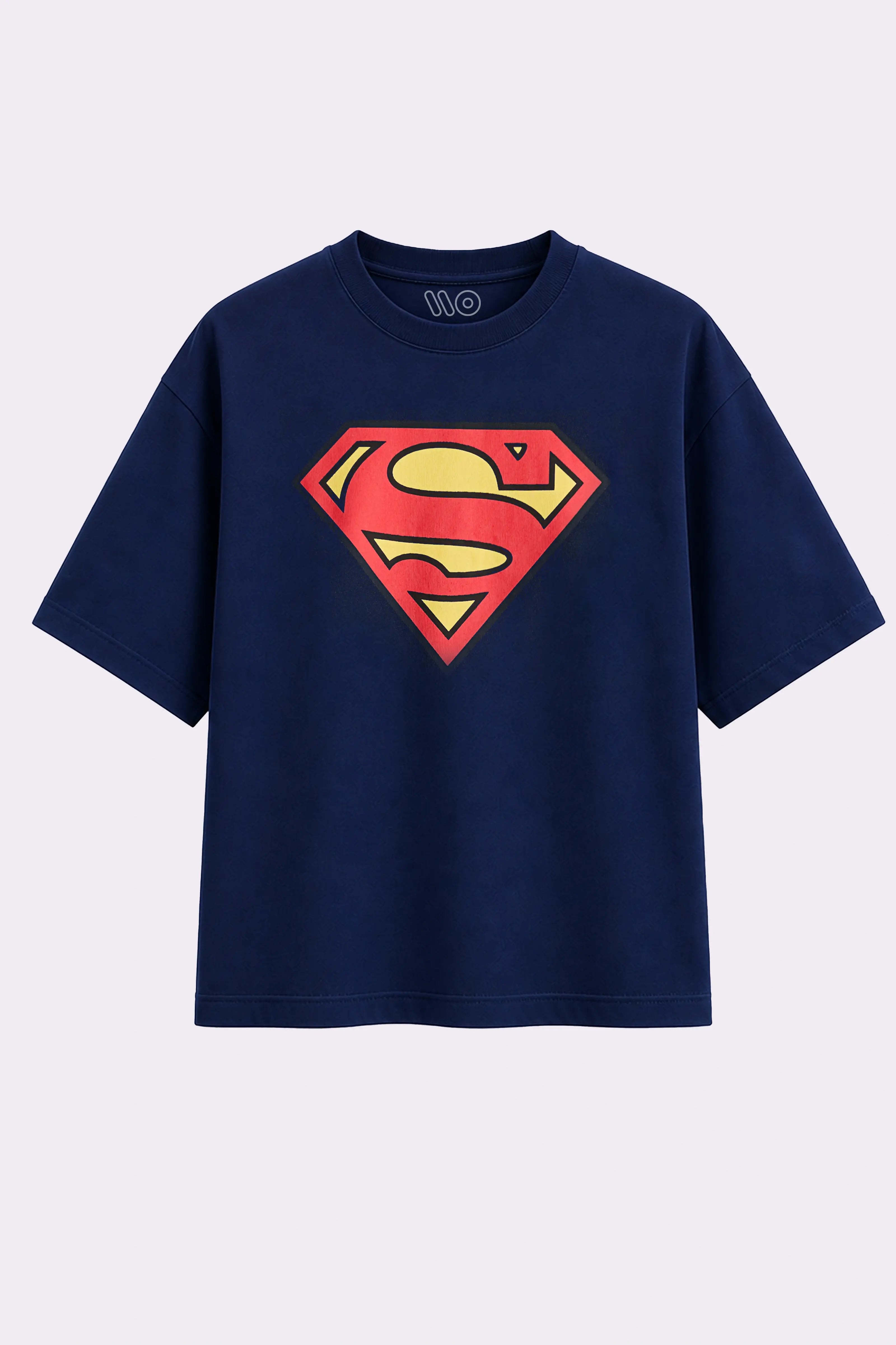 Superman Oversized Navy Blue T-Shirt