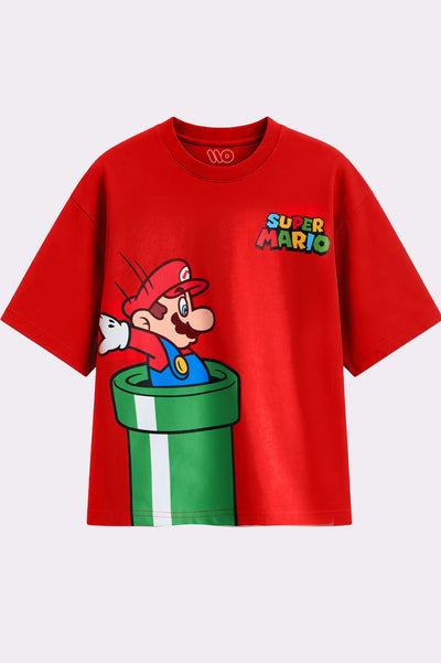 Super Mario Graphic Red T-Shirt