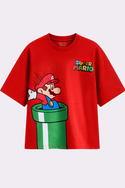 Super Mario Graphic Red T-Shirt