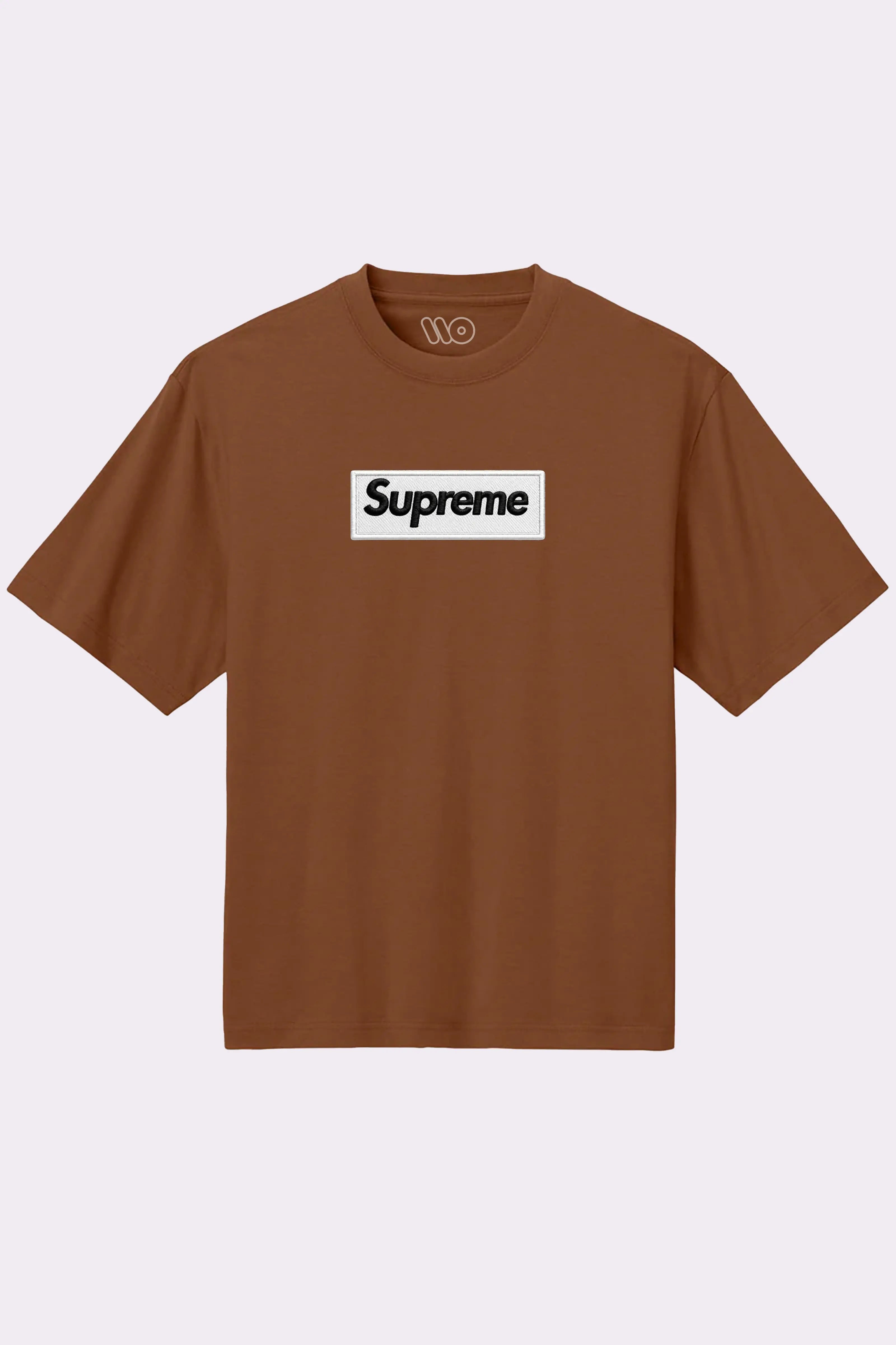 Supreme Brown Embroidered T-Shirt
