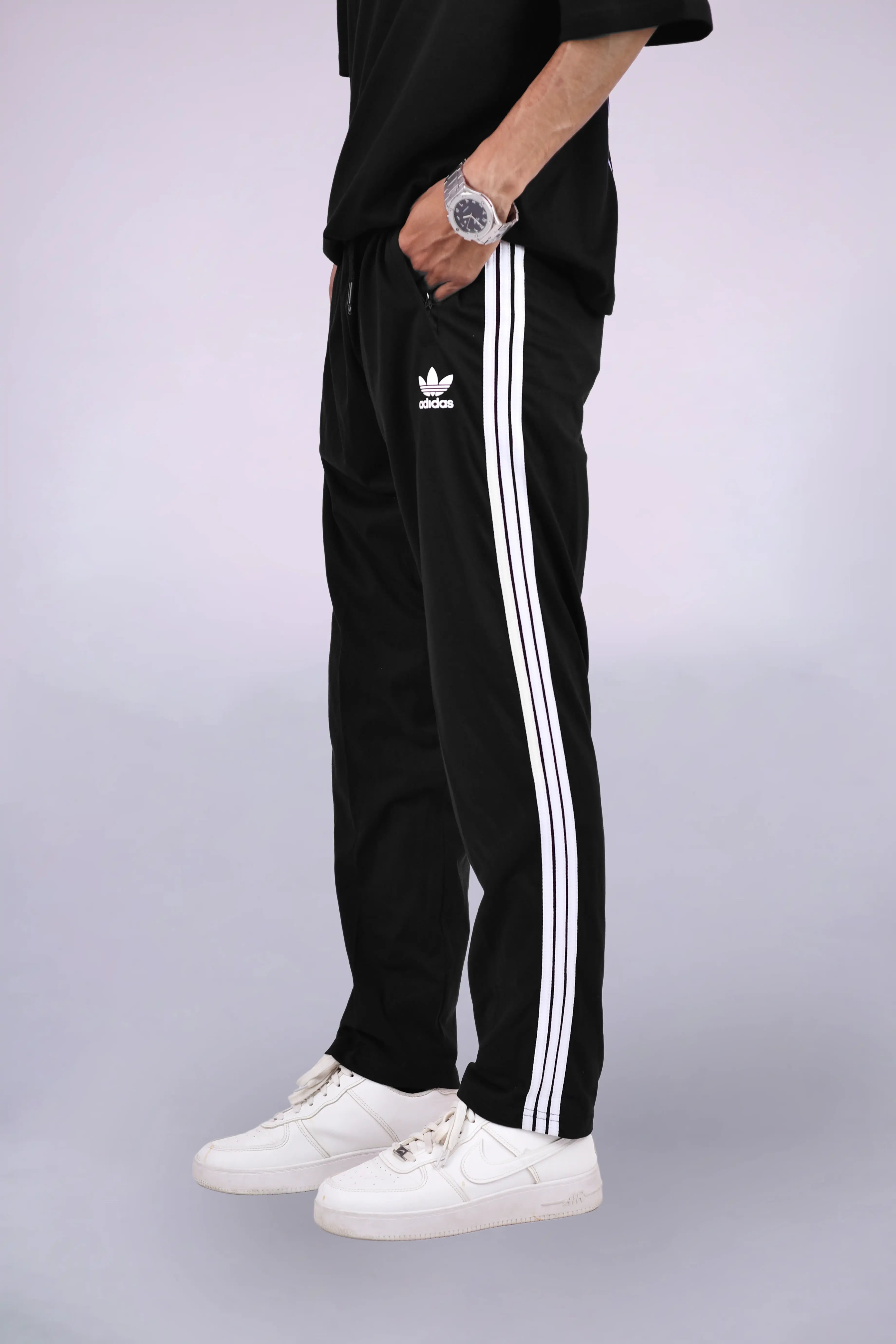 Men’s Adidas Firebird Classic Black Trousers