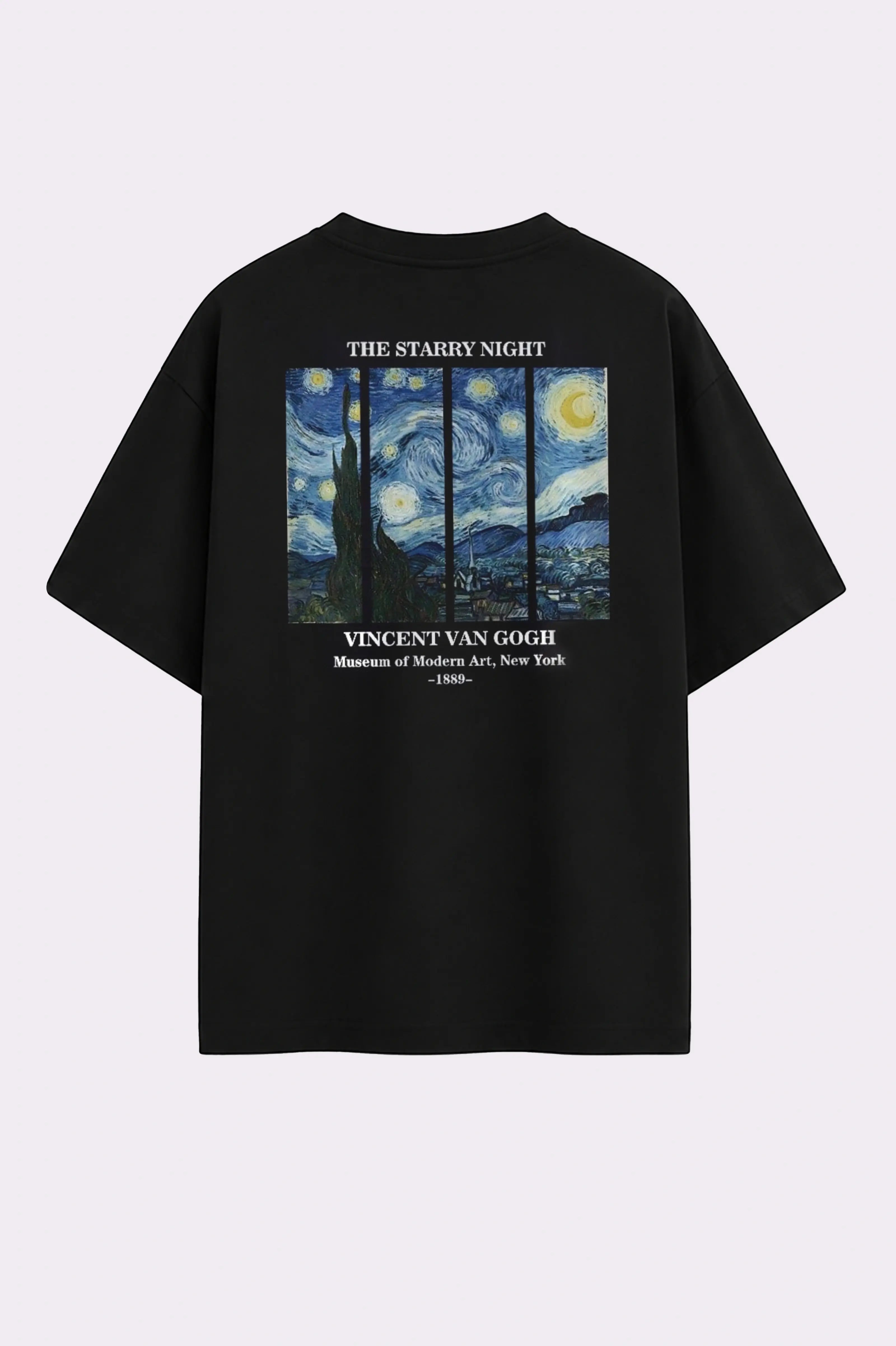 Starry Night Graphic Black T-Shirt