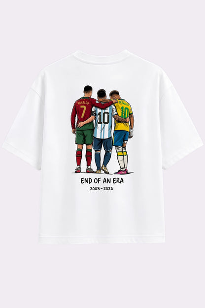 End of an Era Graphic White T-Shirt