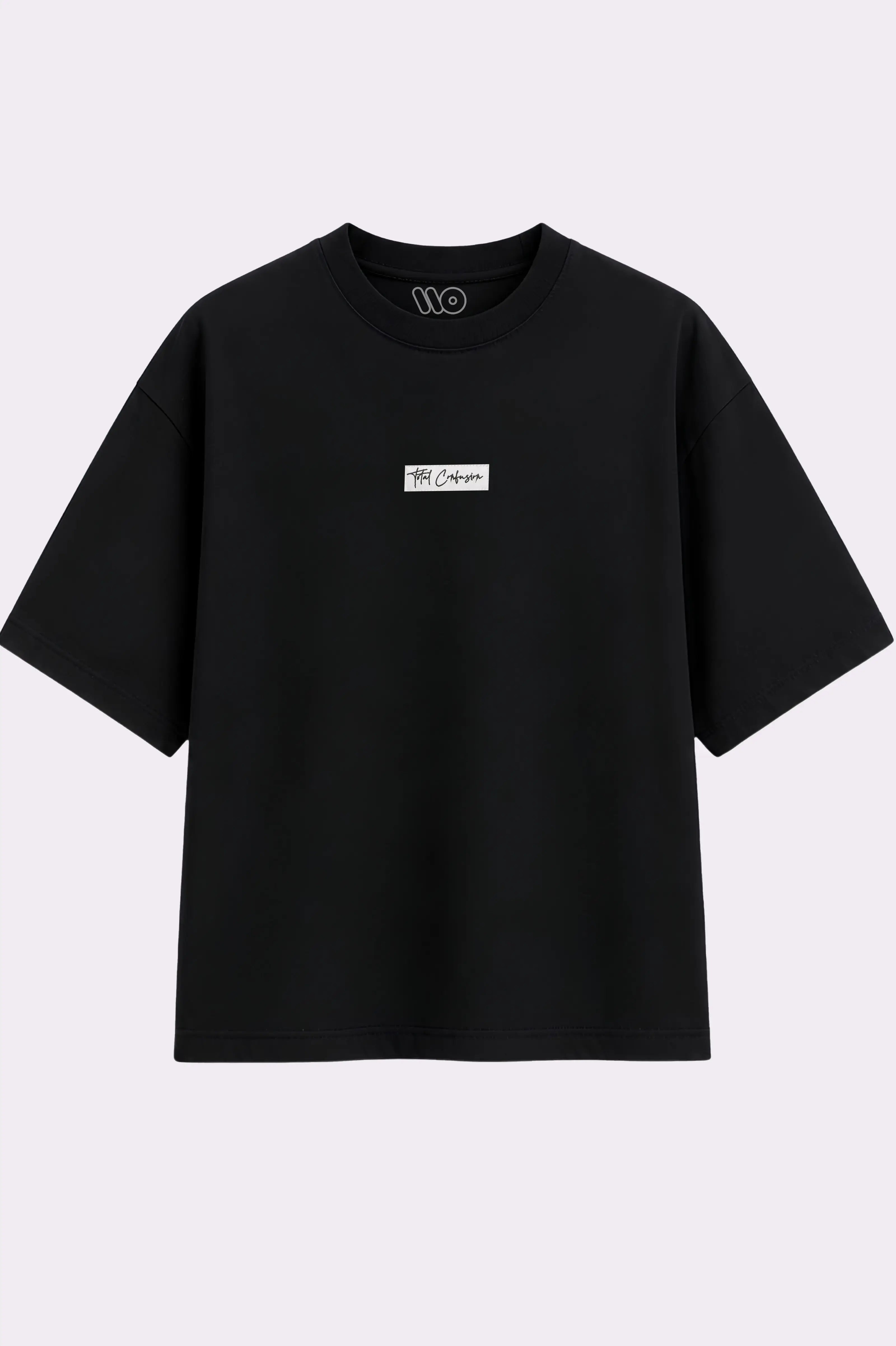Total Confusion Black Oversized T-Shirt