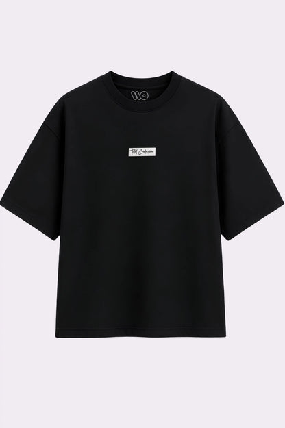 Total Confusion Black Oversized T-Shirt
