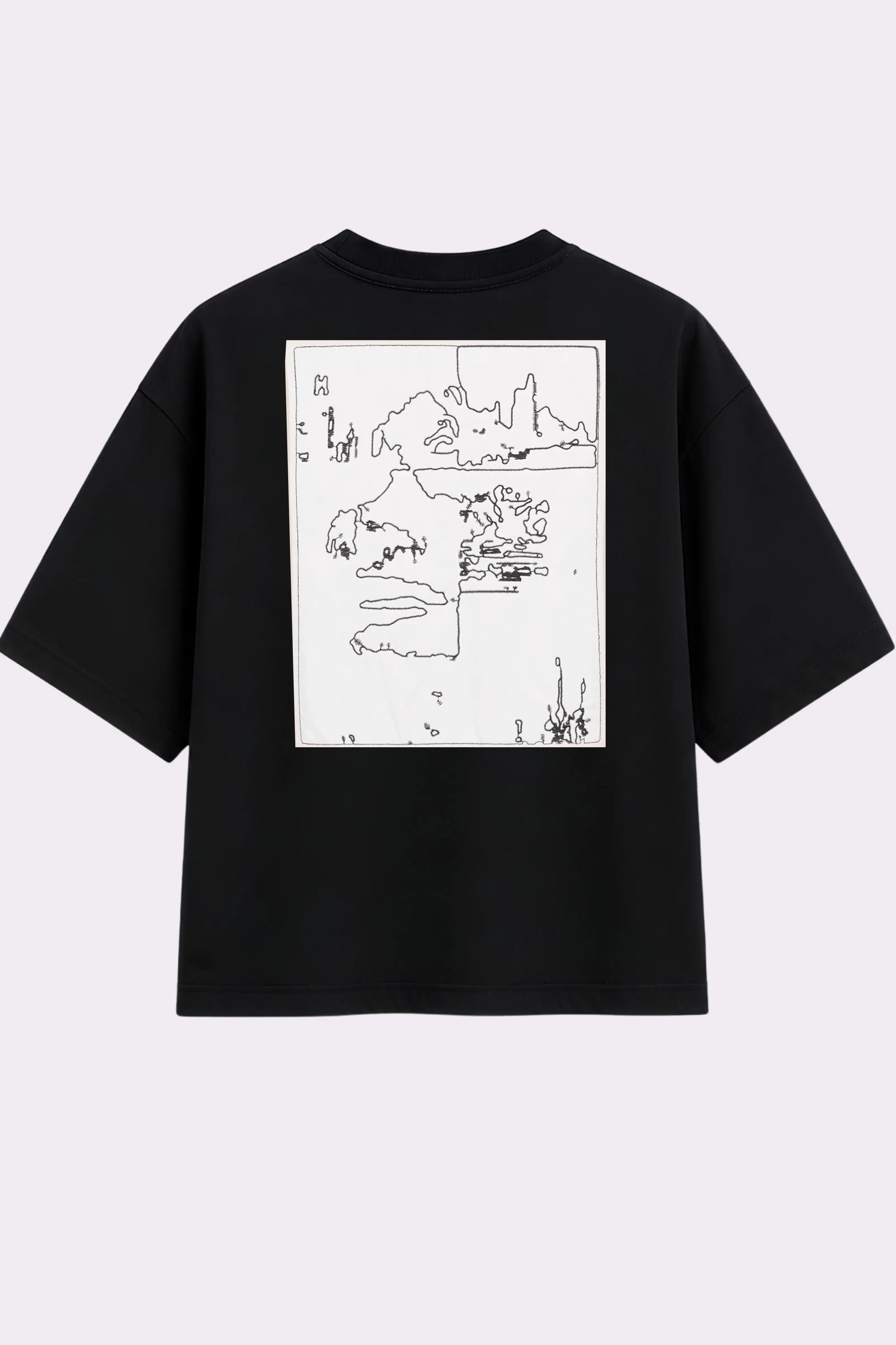 Total Confusion Black Oversized T-Shirt