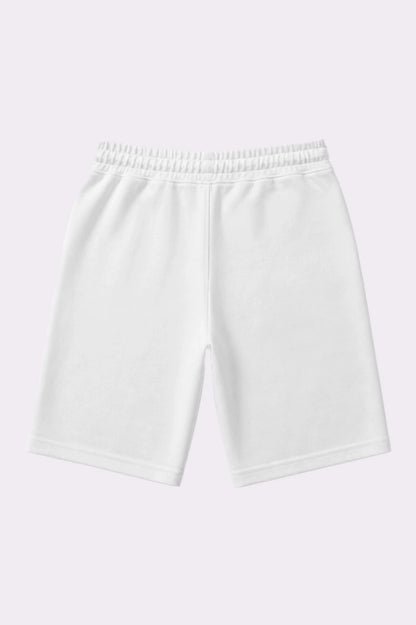 White Cotton Bermuda Shorts