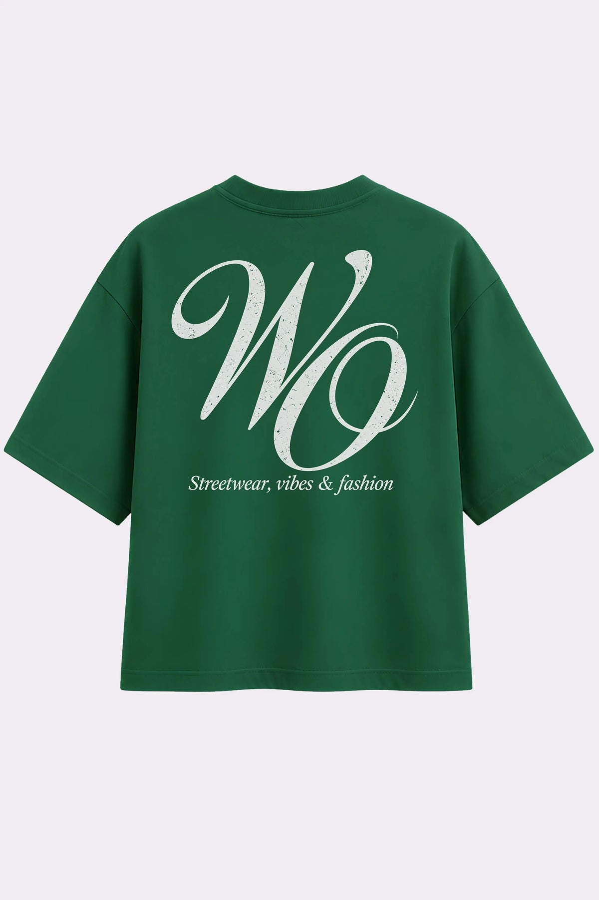 Vibes Green Oversized Streetwear T-Shirt
