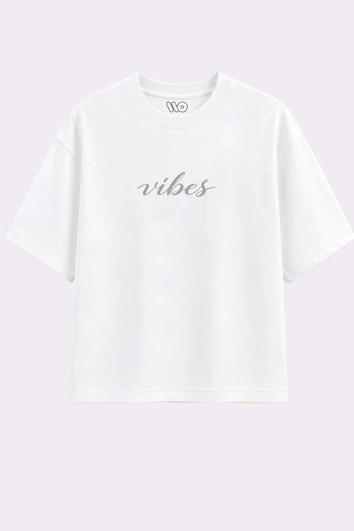Vibes White Oversized Streetwear T-Shirt