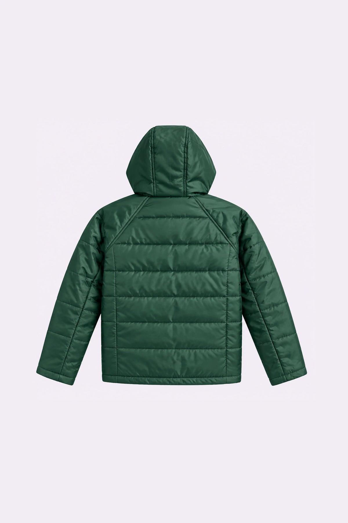 Green Hooded Jacket - back view