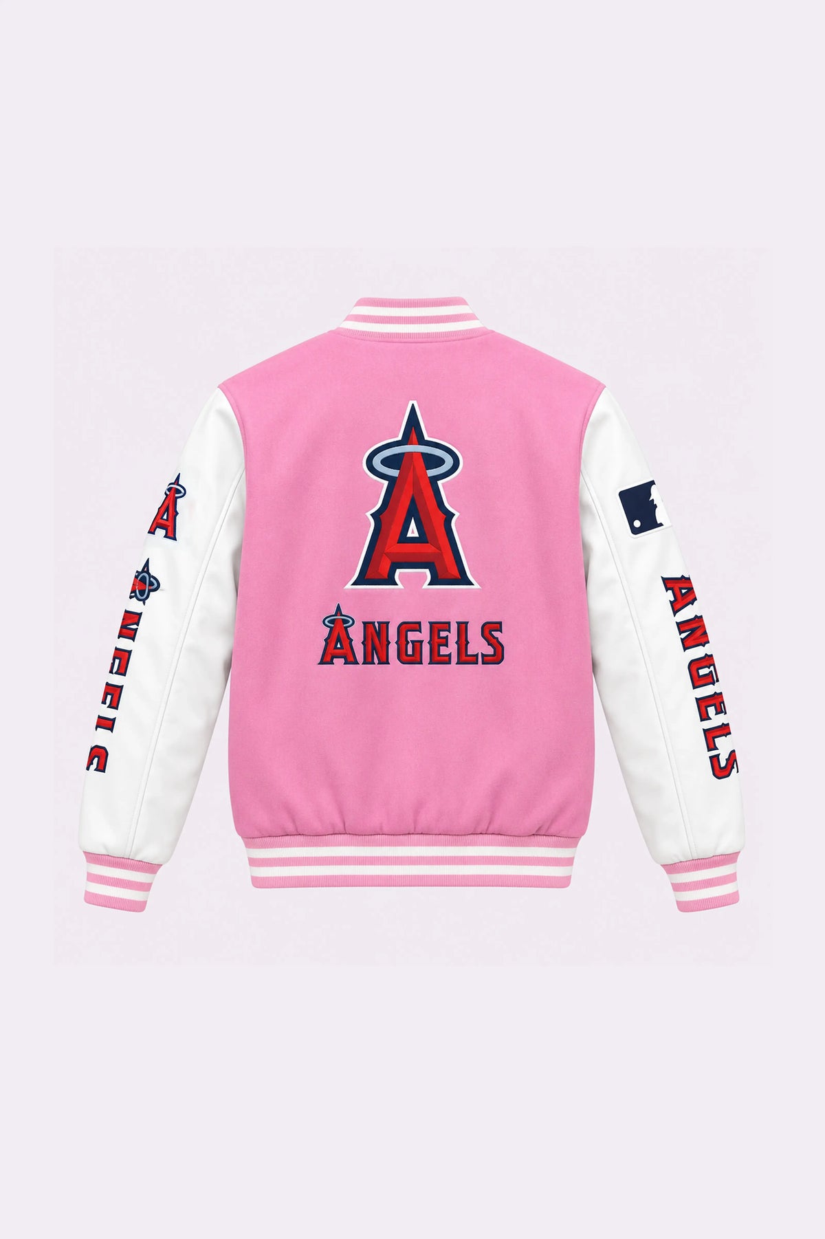 Angels Pink Varsity Jacket - back view