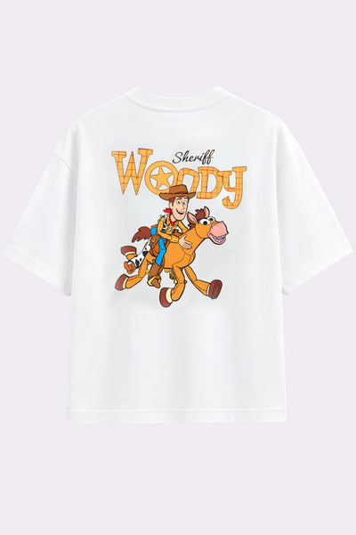 Sheriff Woody Graphic White T-Shirt