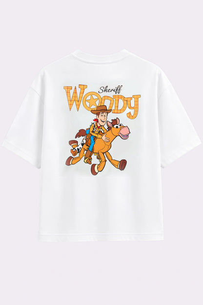 Sheriff Woody Graphic White T-Shirt