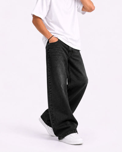 Premium Baggy Fit Black Jeans