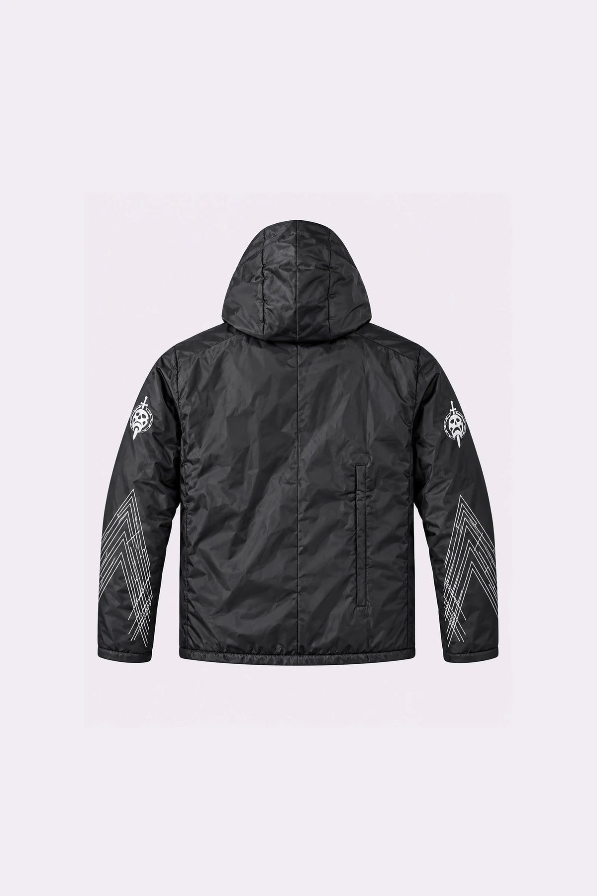 Black Cotton Hooded Jacket